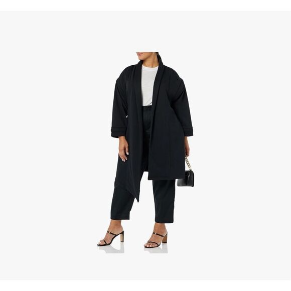 NEW TEREA Women's Alaina Wrap French Terry Jacket L - Picture 1 of 5
